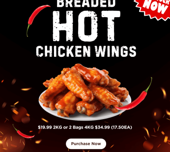 Breaded Hot Chicken Wings Frozen