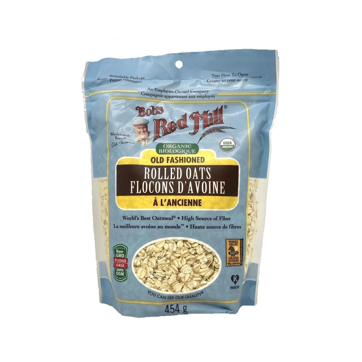 Bob's Red Mill Organic Rolled Oats (454g)