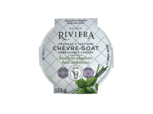 Maison Riviera Spreadable Basil & Chives Goat Cheese (125g)
