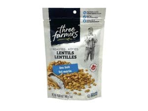 Three Farmers Roasted Lentils Sea Salt (140g)