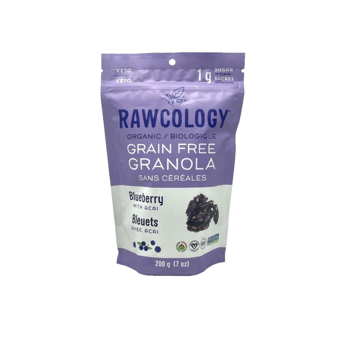 Rawcology Grain Free Granola Blueberry (200g) - Falcon Essentials