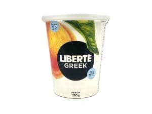 Liberte Greek Yogurt Peach 2% (750g)