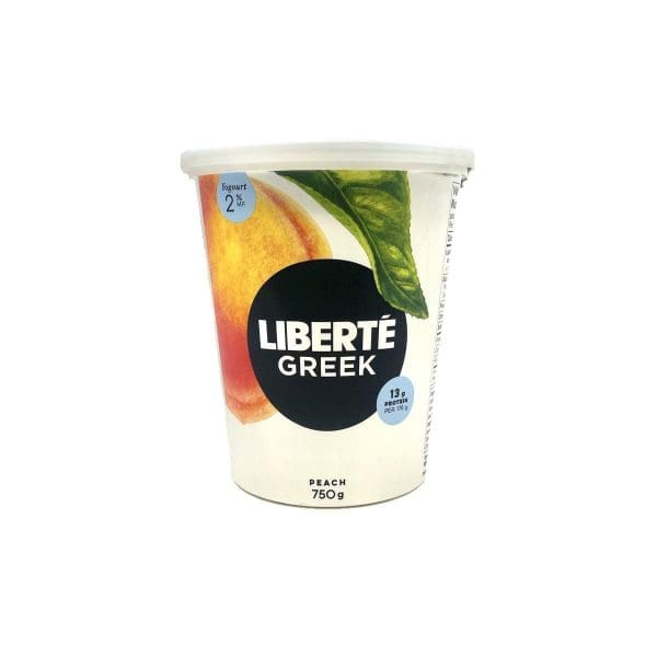 Liberte Greek Yogurt Peach 2% (750g)