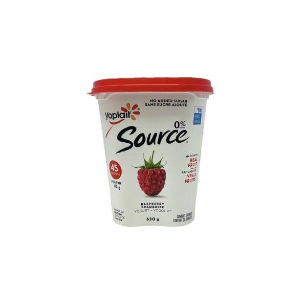 Yoplait Source 0% Raspberry Yogurt (630mL)