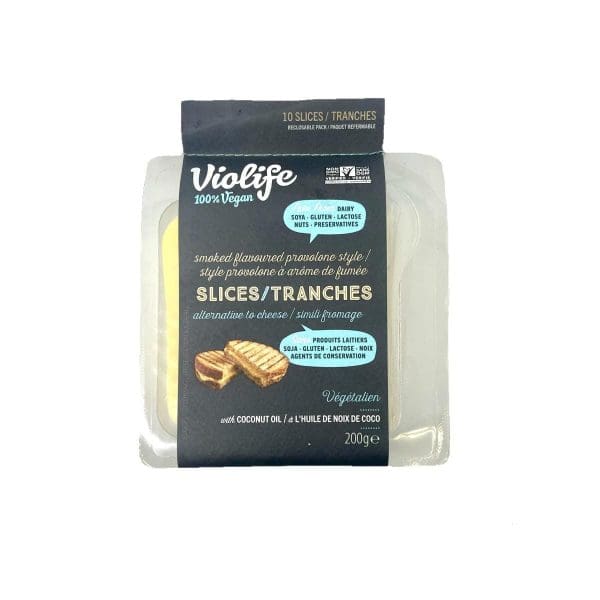 Violife Vegan Smoked Provolone Style Slices (200g) - Image 2