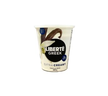 Liberte Greek Yogurt Vanilla Bean 5% (650g)