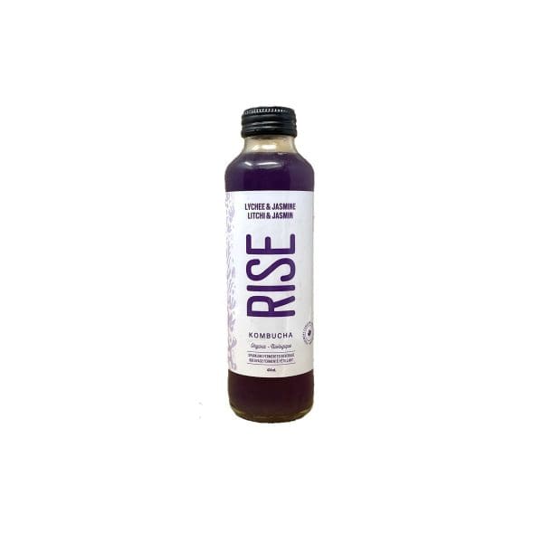 Rise Organic Kombucha Lychee & Jasmine (414mL) - Image 2