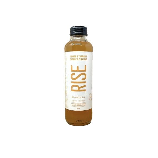 Rise Organic Kombucha Orange & Turmeric (414mL) - Image 2