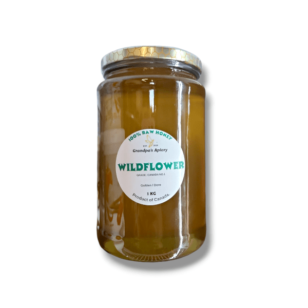 Grandpa's Apiary Raw Honey Wildflower (1kg)