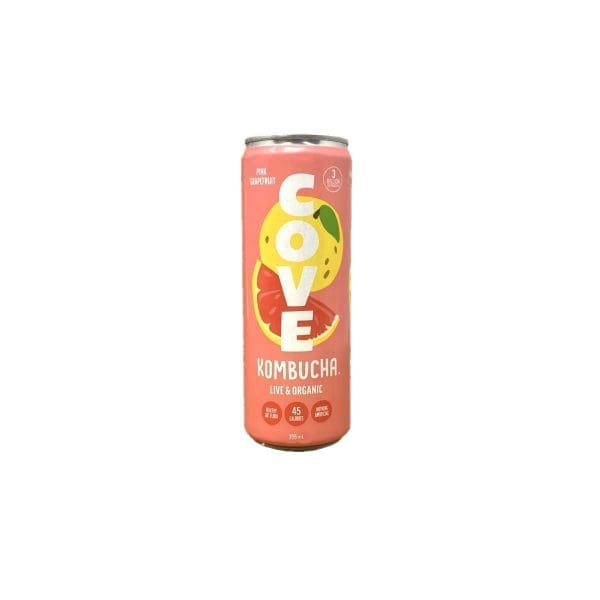 Cove Kombucha Pink Grapefruit  (355mL)