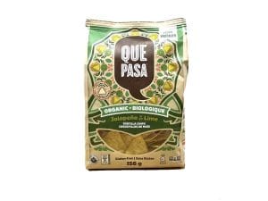 Que Pasa Organic Tortilla Chips Jalapeno & Lime (156g)