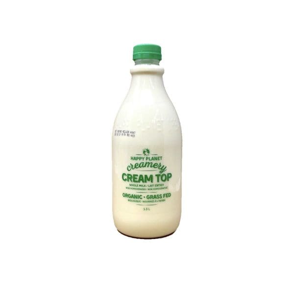 Happy Planet Creamery Organic Cream Top Whole Milk (1.5L)
