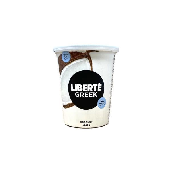 Liberte Greek Yogurt 2% Coconut (750g)