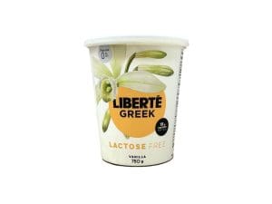 Liberte Greek Yogurt Lactose Free 0% Vanilla (750g)