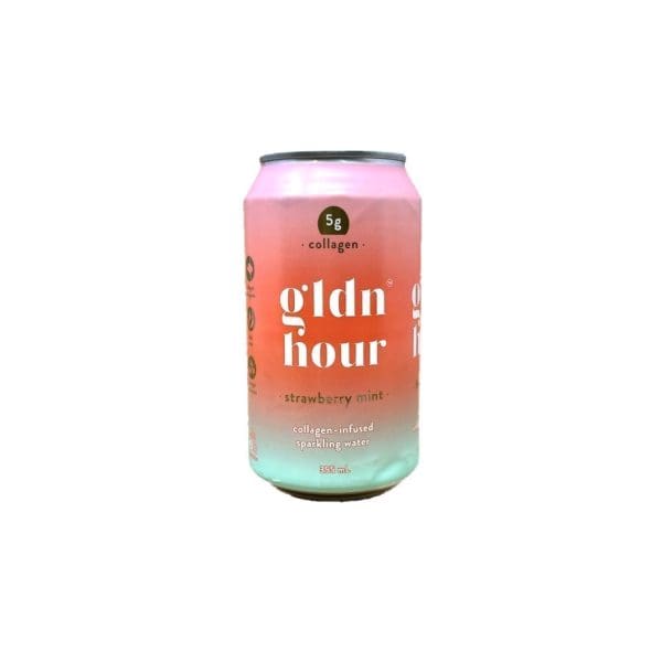 Gldn Hour Collagen Infused Sparkling Water Strawberry Mint (355mL)