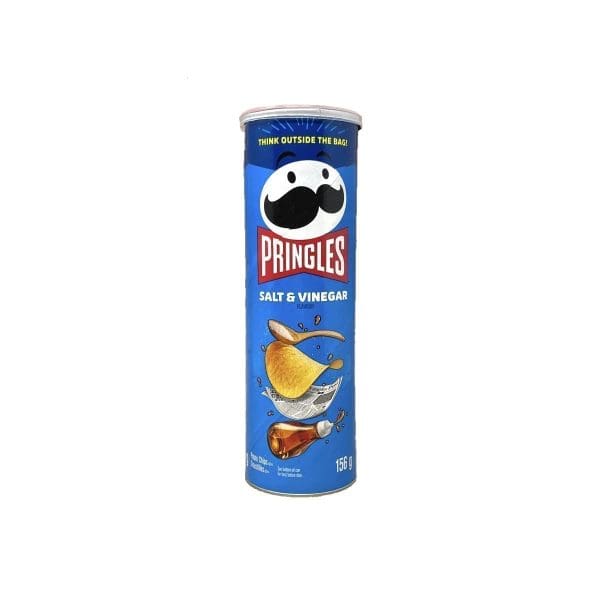 Pringles Potato Chips Salt & Vinegar (156g)