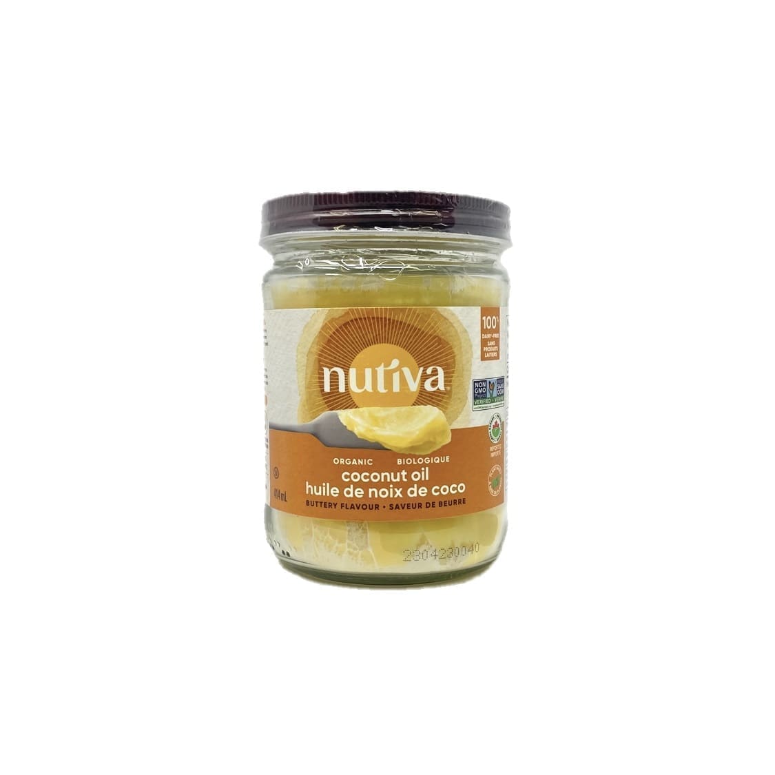 Nutiva Organic Coconut Oil Buttery Flavour (414mL)