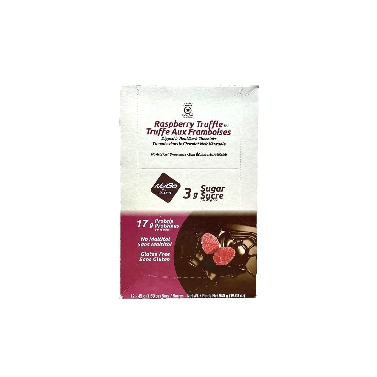 Nugo Slim Protein Bar Raspberry Truffle (12 x 45g) Falcon Essentials