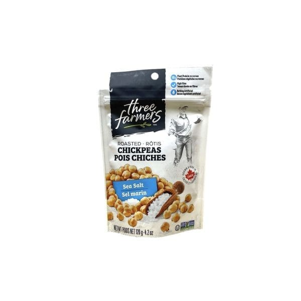 Three Farmers Roasted Chickpeas Sea Salt (120g)