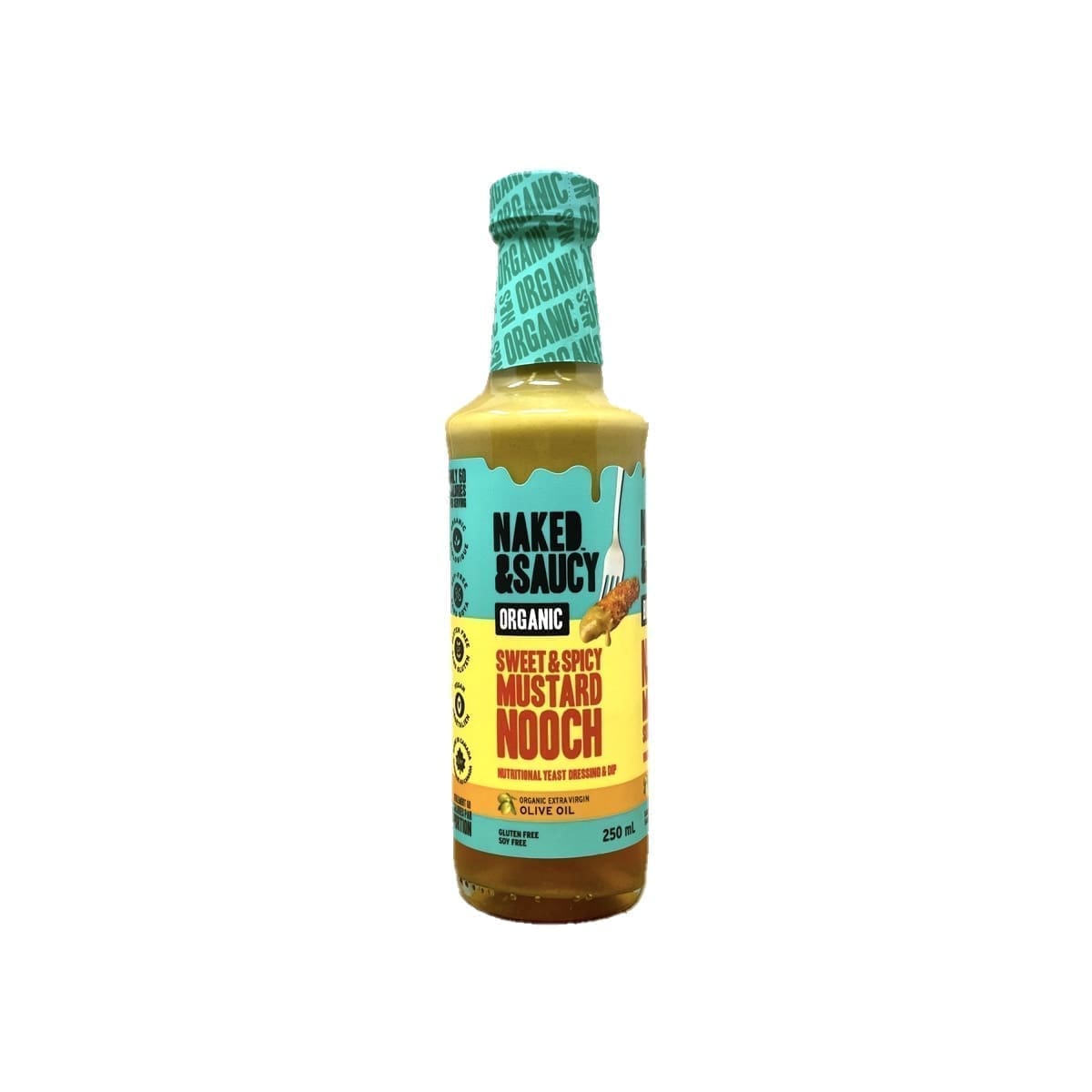 Naked & Saucy Organic Sweet & Spicy Mustard Nooch (250mL)