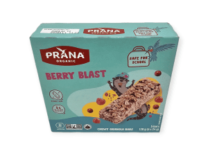 Prana Organic Berry Blast Chewy Granola Bars (120g)