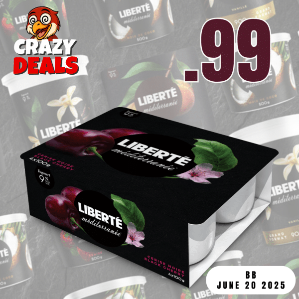 Liberte Mediterranee Black Cherry (4 x 100g) 9%