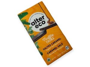Alter Eco Organic Dark Chocolate Truffle Thins Salted Caramel (84g)