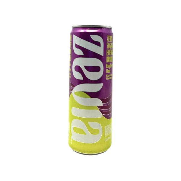 Zevia Zero Sugar Energy Drink Raspberry Lime (355mL)