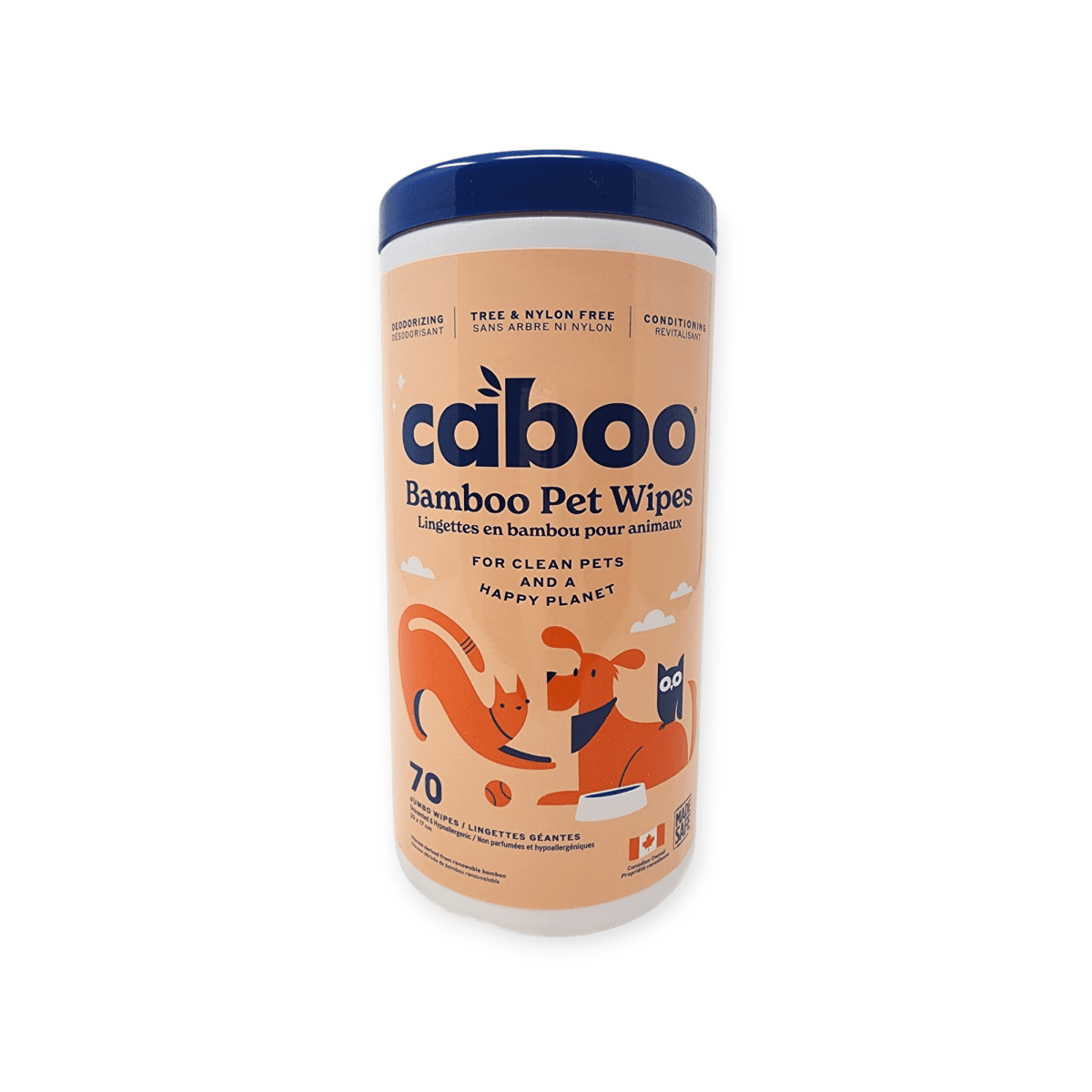 Caboo Bamboo Pet Wipes (70 Jumbo Wipes)