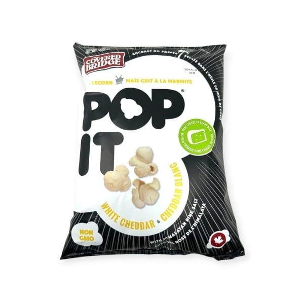 Covered Bridge Pop It White Cheddar (125g)