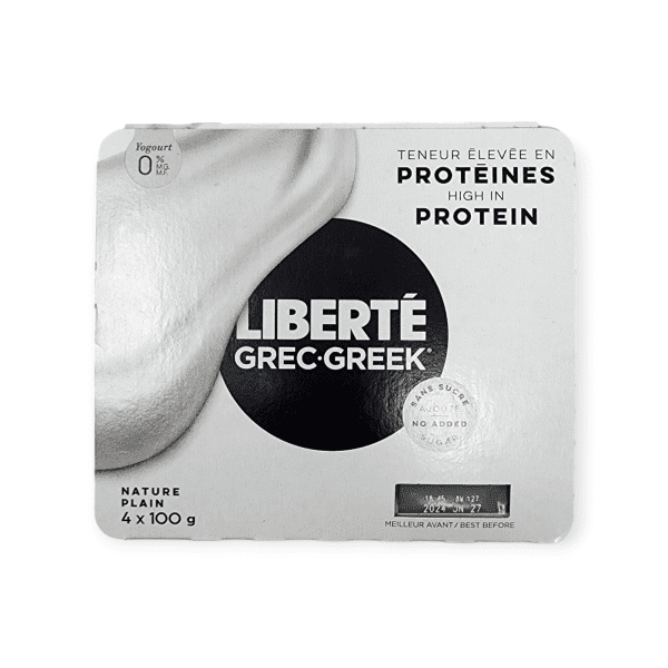 Liberte Greek 0% Plain (4x100g)