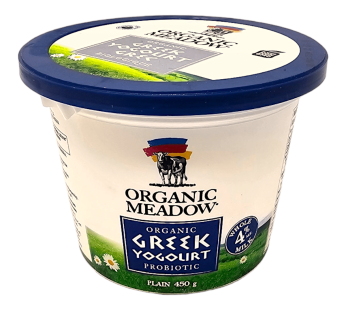 Organic Meadow Greek yogurt 4% whole milk Plain (450g)