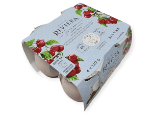 Maison Riviera Petit Pot Goat Yogourt Cherry (4x120g)