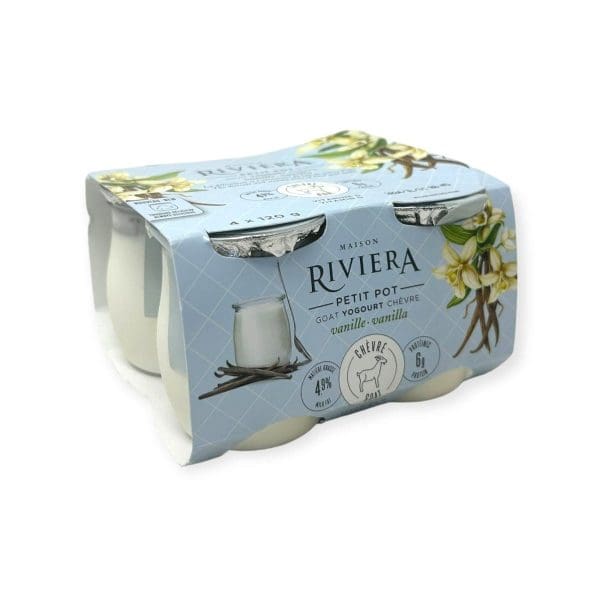 Maison Riviera Petit Pot Goat Yogurt Vanilla (4x120g)