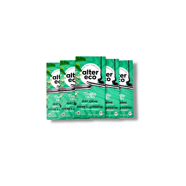 Alter Eco Truffle Thins Mint Creme Organic Dark Chocolate ( 84g)