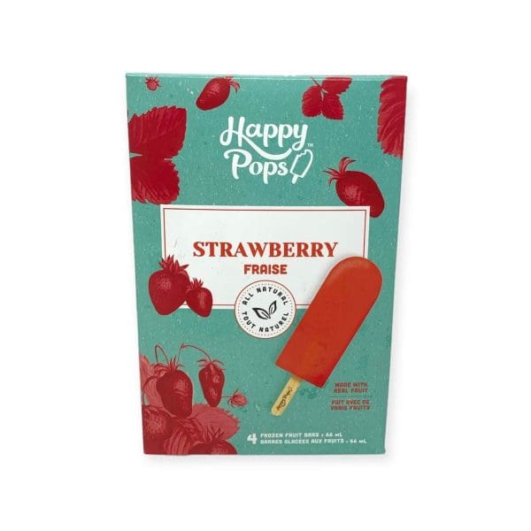 Happy Pops Strawberry (4 bars x 66mL)