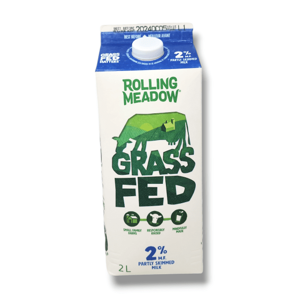 Rolling Meadow Grass Fed Milk 2% Partly Skimmed Milk (2L)