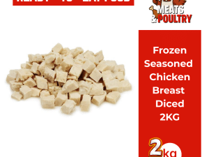 Frozen Seasoned Chicken Breast Diced (2kg)