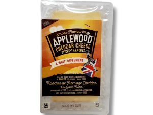 Smoke Flavoured Applewood Cheddar Cheese Slices (180g)