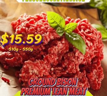 Premium Lean Ground Bison Meat (510-550g)