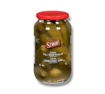 Strub’s Kosher Full Sour Pickles (1L)