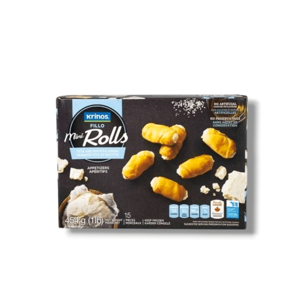 Krinos Filo Mini Rolls Feta & Ricotta Cheese (454g)