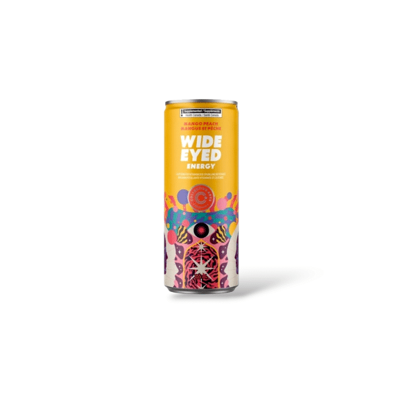 Wide Eyed Energy Mango Peach (355mL)