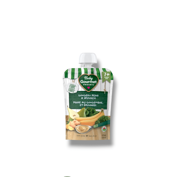 Baby Gourmet Gingery Pear & Spinach (128mL)