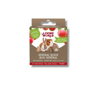 Living World Mineral Block Apple Flavour (40g)