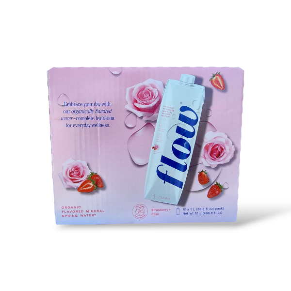 Flow Water Strawberry Rose (12x1L)