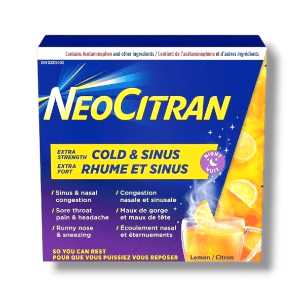Neocitran Extra Strength Cold & Sinus Lemon (10pouches)