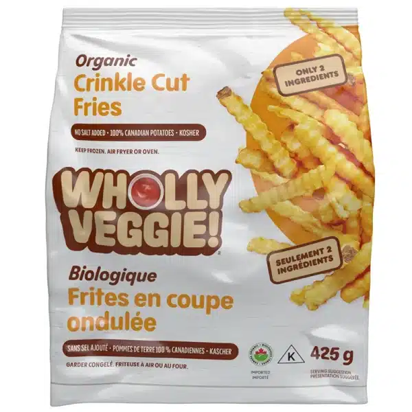 Wholly Veggie Organic Crinkle Cut Fries (425g)