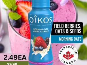 Oikos Greek Yogurt Drink, Field Barries, 8X190 mL