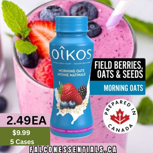 Oikos Greek Yogurt Drink, Field Barries, 8X190 mL